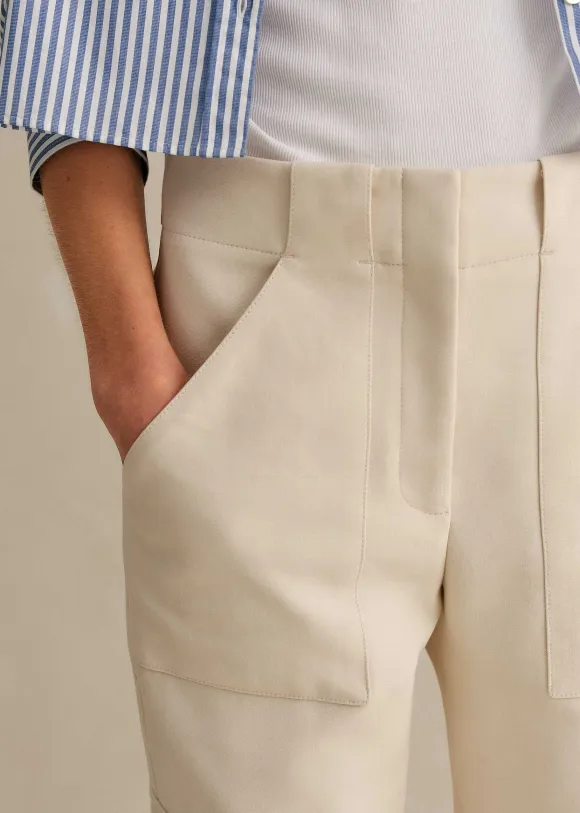Smart Cargo Slim Crop Trouser