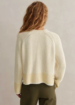 Soft-Touch Cotton Rib Weekend Jumper