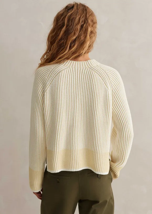 Soft-Touch Cotton Rib Weekend Jumper
