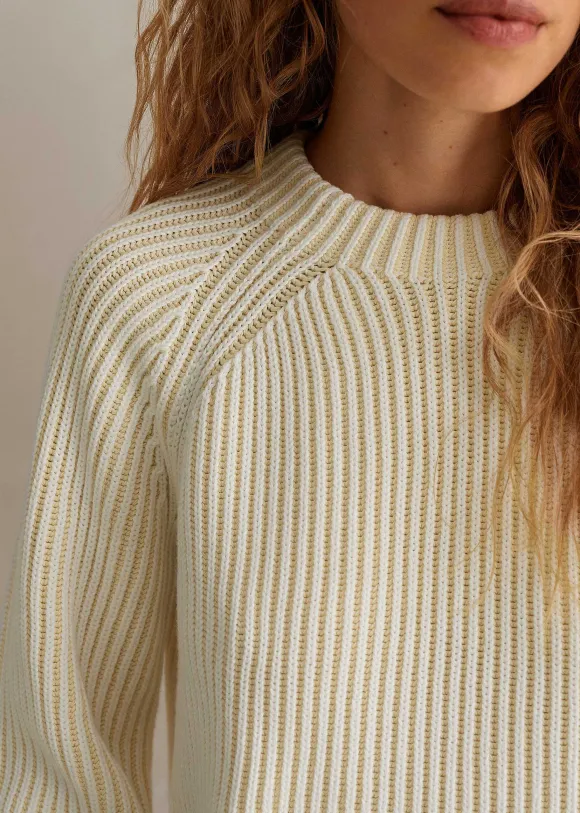 Soft-Touch Cotton Rib Weekend Jumper