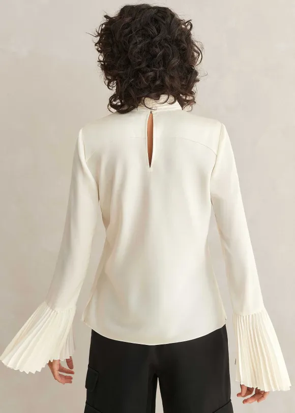 Statement Pleat Sleeve Top