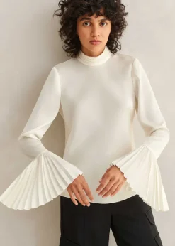 Statement Pleat Sleeve Top