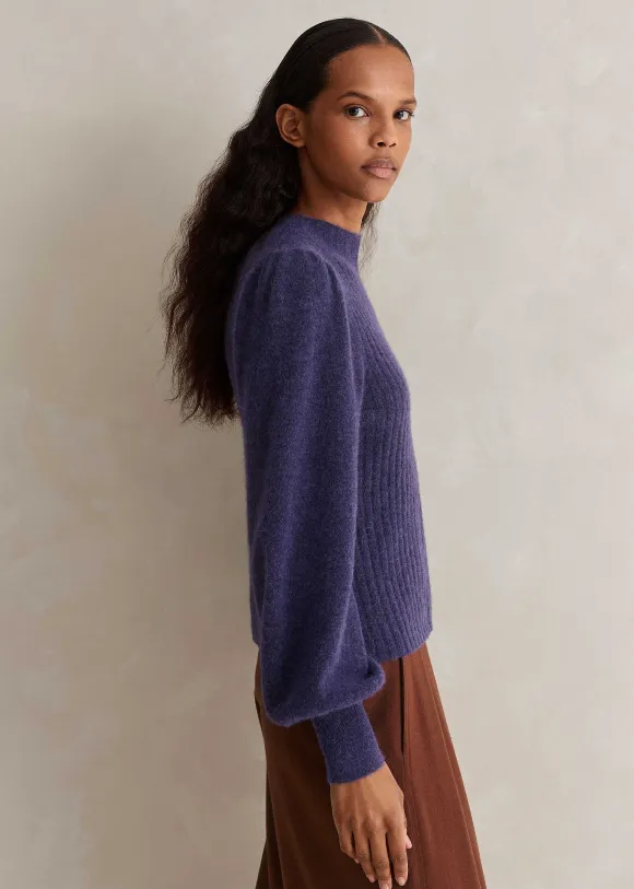 Superfine Alpaca Pouf Sleeve Jumper