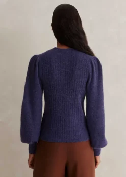 Superfine Alpaca Pouf Sleeve Jumper