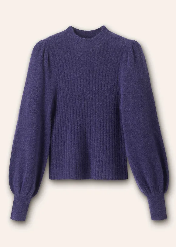 Superfine Alpaca Pouf Sleeve Jumper