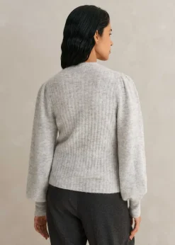 Superfine Alpaca Pouf Sleeve Jumper