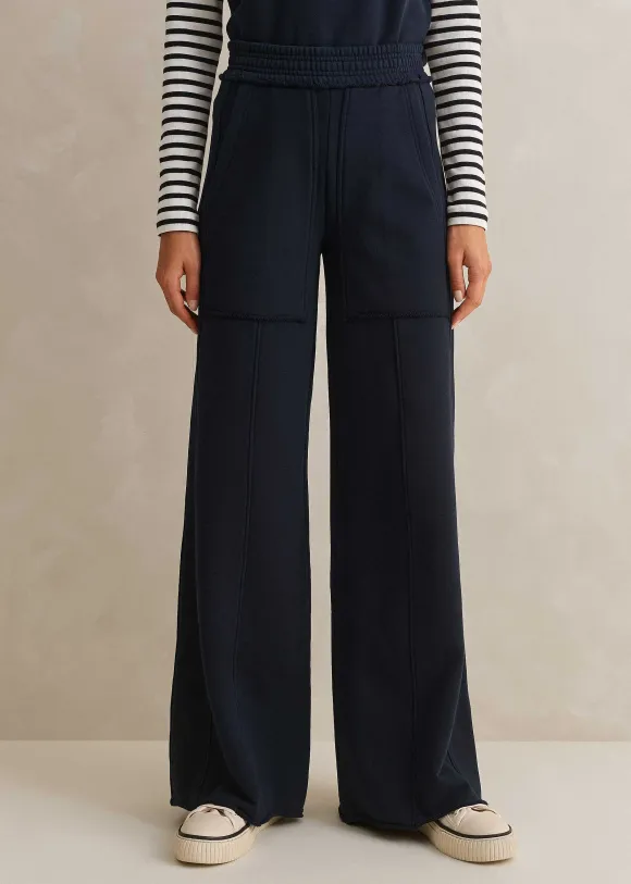 Sweatshirting Wide-Leg Trouser