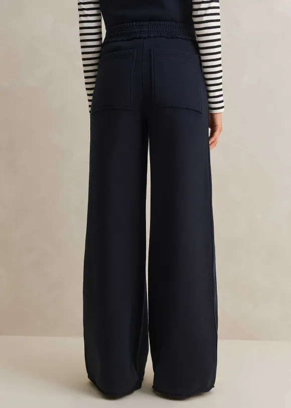 Sweatshirting Wide-Leg Trouser