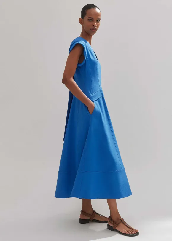 Tailored Flare Midi Dress