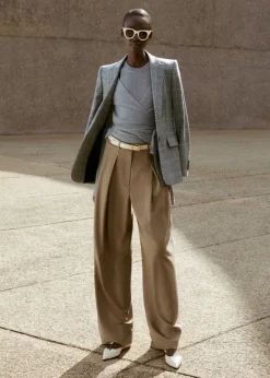 Tailored Wide Tapered Trouser + Belt