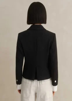 Textured Bracelet Sleeve Contour Jacket