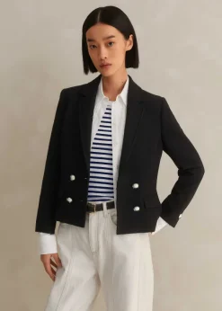 Textured Bracelet Sleeve Contour Jacket
