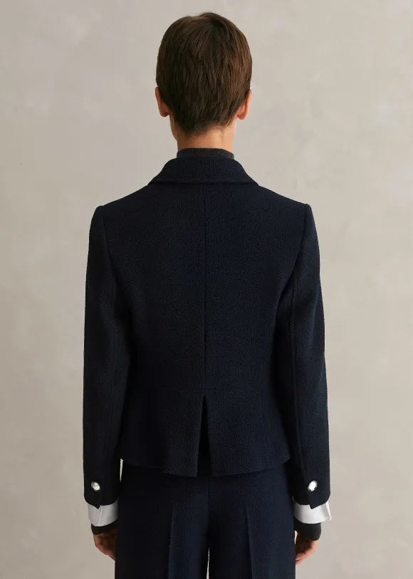 Textured Bracelet Sleeve Contour Jacket