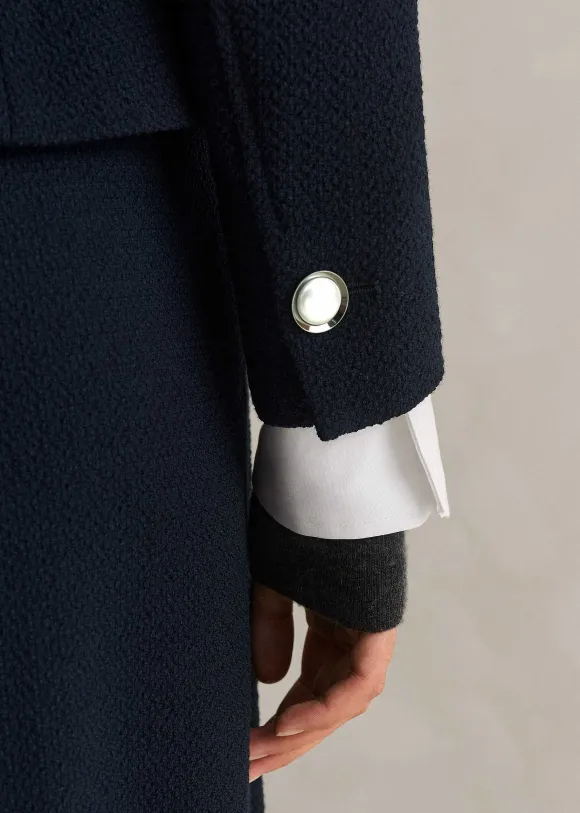 Textured Bracelet Sleeve Contour Jacket