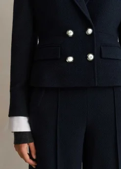 Textured Bracelet Sleeve Contour Jacket