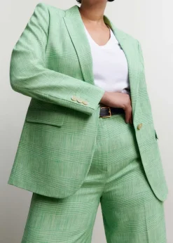 Textured Prince Of Wales Check Suit