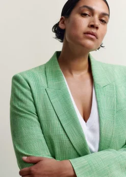 Textured Prince Of Wales Check Suit