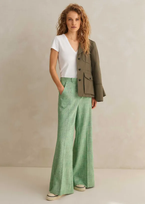 Textured Prince Of Wales Check Man Pant