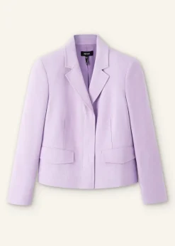 Textured Short Fitted Contour Jacket