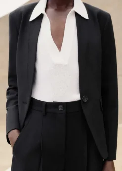 Textured Tailored Short Suit