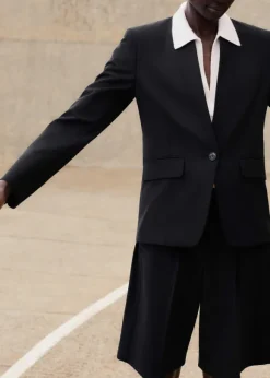 Textured Tailored Short Suit