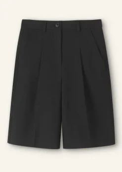Textured Tailoring Longline Short