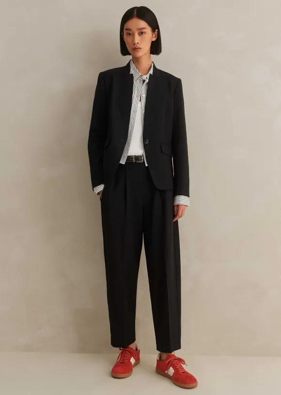 Textured Tailoring Tapered Trouser Suit
