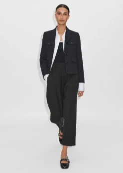 Textured Weave Boucl Trouser Co-Ord