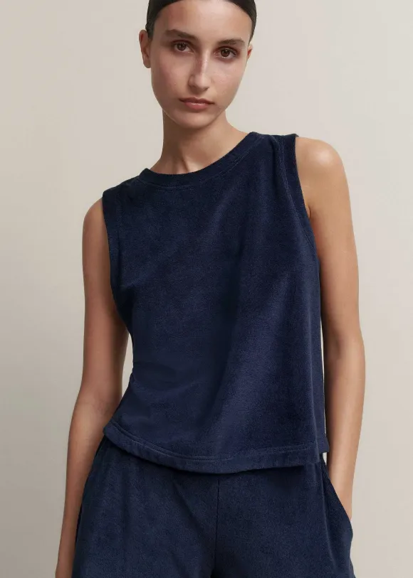 Towelling Crop Top