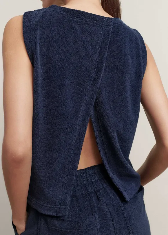 Towelling Crop Top