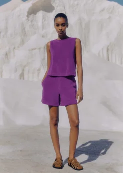 Towelling Crop Top + Short Co-Ord