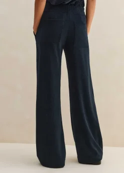Towelling Wide-Leg Trouser