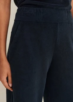 Towelling Wide-Leg Trouser