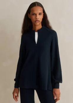 Travel Tailoring Balloon Sleeve Swing Top
