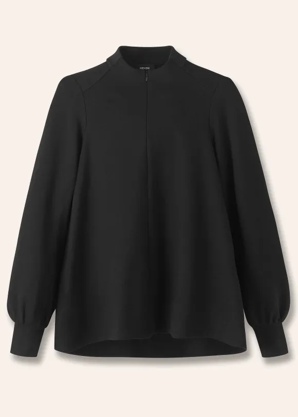 Travel Tailoring Balloon Sleeve Swing Top