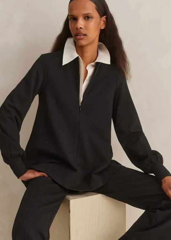 Travel Tailoring Balloon Sleeve Swing Top