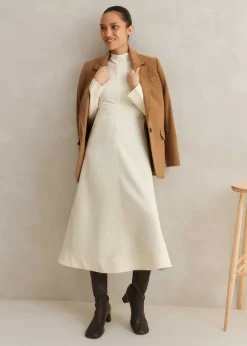 Travel Tailoring Batwing Sleeve Midi Dress