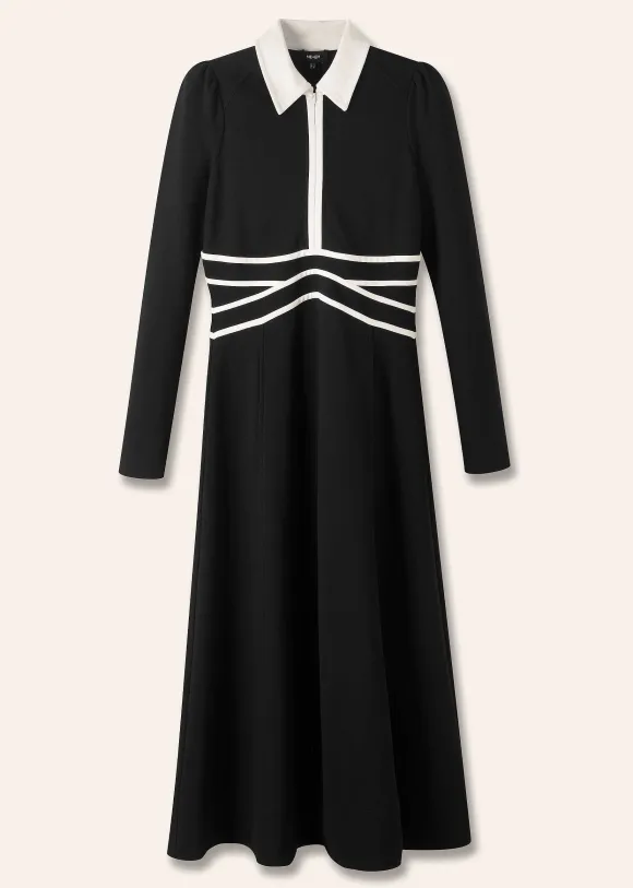 Travel Tailoring Contrast Detail Maxi Dress