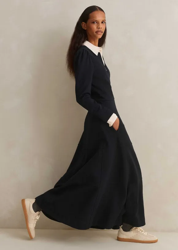 Travel Tailoring Fit And Flare Maxi Dress