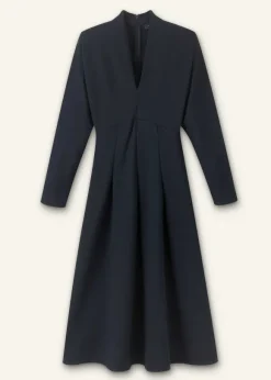 Travel Tailoring Fit And Flare Midi Dress