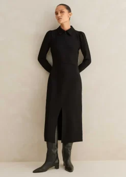 Travel Tailoring Midi Shirt Dress