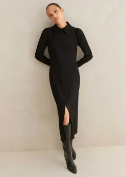 Travel Tailoring Midi Shirt Dress