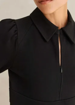 Travel Tailoring Midi Shirt Dress