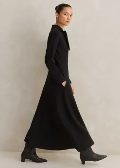 Travel Tailoring Necktie Maxi Dress
