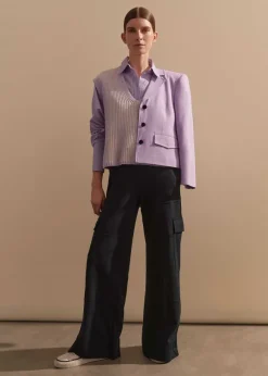 Travel Tailoring Wide-Leg Cargo Trouser