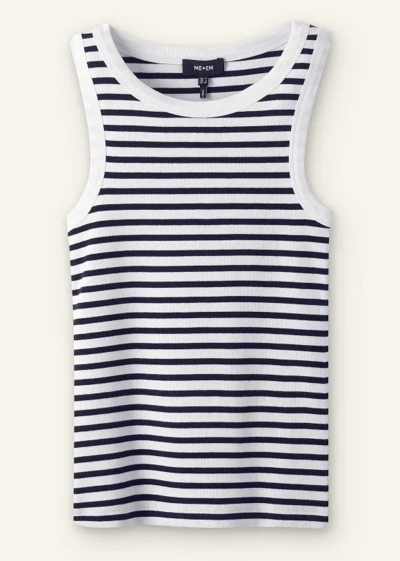 Ultimate Crew Neck Stripe Vest