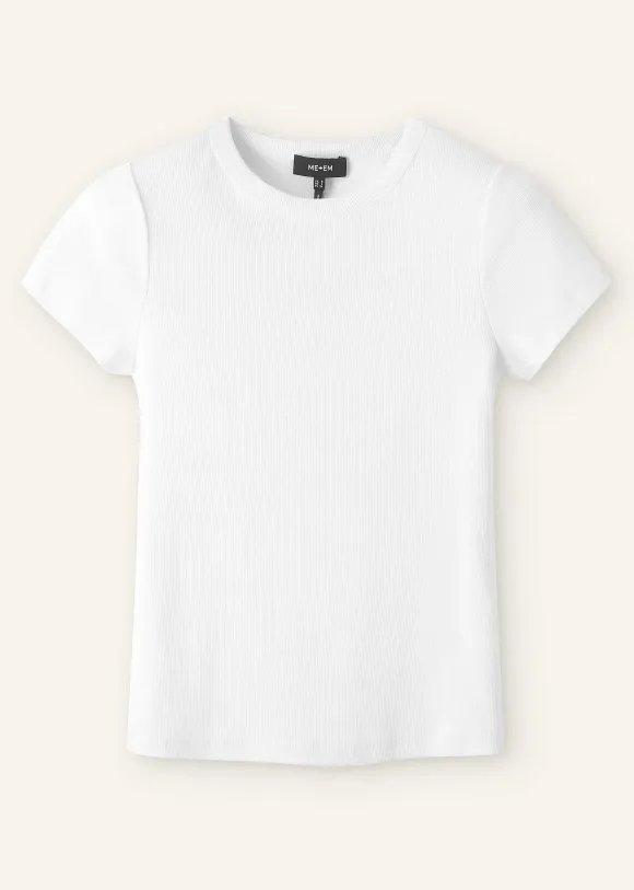 Ultimate Fitted Rib Crew Neck Tee