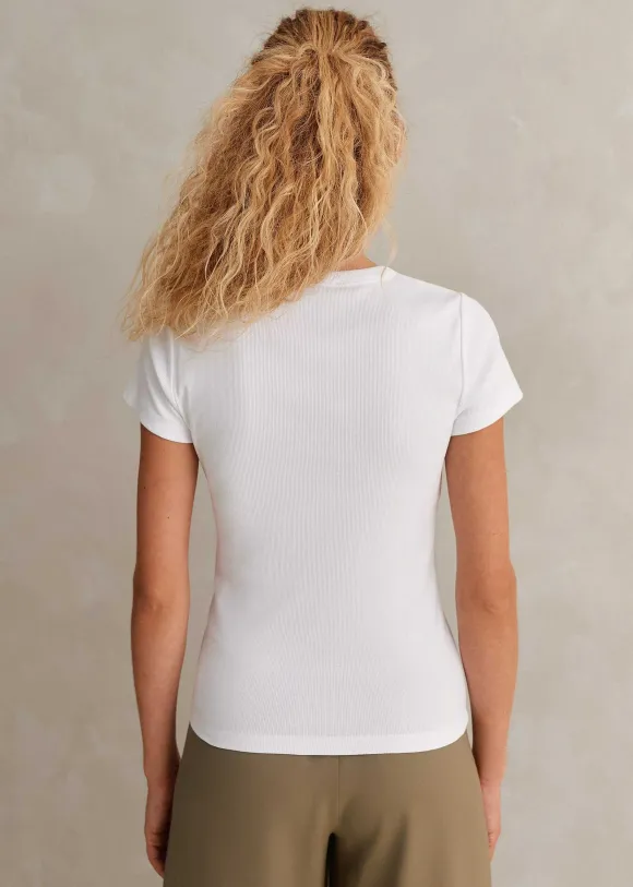 Ultimate Fitted Rib Crew Neck Tee