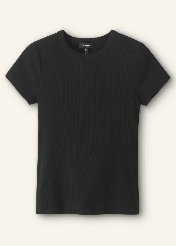 Ultimate Fitted Rib Crew Neck Tee