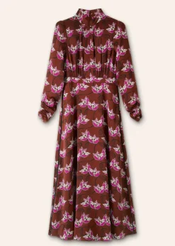 Waterlily Print Maxi Dress + Belt